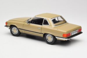 Mercedes 350 SL R107 Zelta Sun Star 1:18 MB004 Metāls — attēls 7 no 8