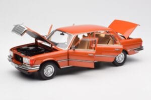 Mercedes 450 SEL 6.9 W116 Oranžs Metallic Norev 1:18 183459 Metāls — attēls 2 no 8