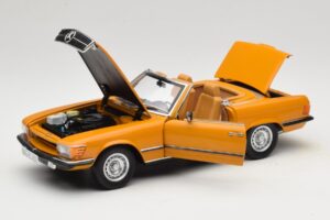 Mercedes 450 SL R107 Cayenne Orange Norev 1:18 183350 Metāls — attēls 2 no 10