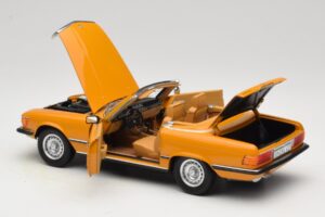 Mercedes 450 SL R107 Cayenne Orange Norev 1:18 183350 Metāls — attēls 7 no 10