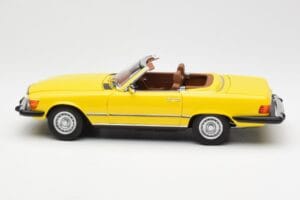 Mercedes 450SL R107 Dzeltens US Version Norev 1:18 183727 Metāls — attēls 5 no 9