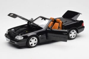 Mercedes SL 500 R129 Melns Norev 1:18 183750 Metāls — attēls 2 no 10