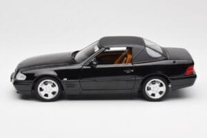 Mercedes SL 500 R129 Melns Norev 1:18 183750 Metāls — attēls 6 no 10
