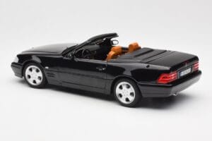 Mercedes SL 500 R129 Melns Norev 1:18 183750 Metāls — attēls 9 no 10
