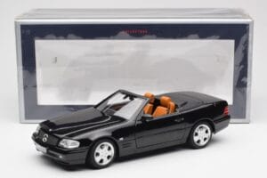 Mercedes SL 500 R129 Melns Norev 1:18 183750 Metāls — attēls 10 no 10