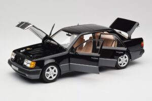 Mercedes 500E W124 Melns Ierobežots Izdevums Norev 1:18 183949 Metāls — attēls 2 no 12