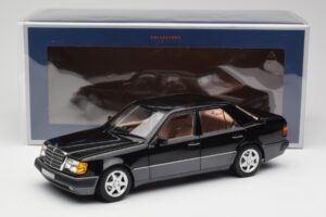 Mercedes 500E W124 Melns Ierobežots Izdevums Norev 1:18 183949 Metāls — attēls 12 no 12