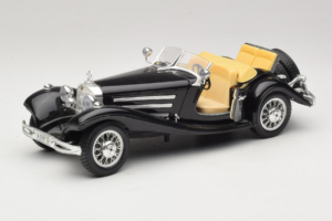 Mercedes 500K Roadster Melns Bburago 1:18 3020-P2 Metāls — attēls 2 no 8