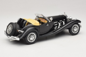 Mercedes 500K Roadster Melns Bburago 1:18 3020-P2 Metāls — attēls 3 no 8
