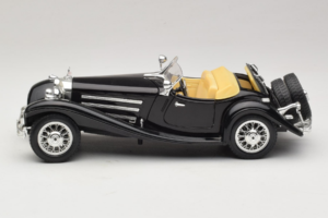 Mercedes 500K Roadster Melns Bburago 1:18 3020-P2 Metāls — attēls 4 no 8