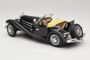 Mercedes 500K Roadster Melns Bburago 1:18 3020-P2 Metāls — attēls 5 no 8