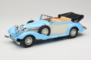 Mercedes 540K Kabriolets Zils Balts Cult Models 1:18 CML184-2 Metāls