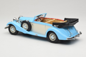 Mercedes 540K Kabriolets Zils Balts Cult Models 1:18 CML184-2 Metāls — attēls 5 no 6