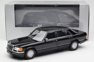 Mercedes 560 SEL W126 Melns Dīlera Izdevums Norev 1:18 B66040599 Metāls — attēls 8 no 8