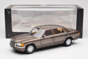 Mercedes 560 SEL W126 Impala Brūns Dīlera Izdevums Norev 1:18 B66040646 Metāls — attēls 8 no 8