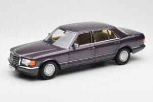 Mercedes 560 SEL W126 Violets Metallic Norev 1:18 183544 Metāls