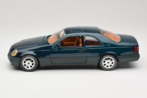 Mercedes 600 SEC C140 Zaļš Majorette 1:18 4418 Metāls — attēls 4 no 8