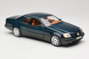 Mercedes 600 SEC C140 Zaļš Majorette 1:18 4418 Metāls — attēls 6 no 8
