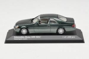 Mercedes 600 SEC W140 Zaļš Metallisks Minichamps 1:43 430032604 Metāls