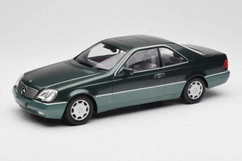 Mercedes 600 SEC W140 Coupe Green Metallic KK-Scale 1:18 KKDC180343 Metāls