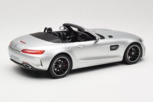 Mercedes AMG GT C Roadster R190 Sudrabs Norev 1:18 183453 Metāls — attēls 2 no 6