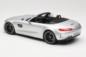 Mercedes AMG GT C Roadster R190 Sudrabs Norev 1:18 183453 Metāls — attēls 5 no 6