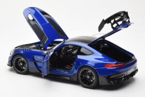 Mercedes AMG GT C190 Black Series Zils Metallic Norev 1:18 183908 Metāls — attēls 5 no 8