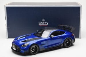 Mercedes AMG GT C190 Black Series Zils Metallic Norev 1:18 183908 Metāls — attēls 8 no 8