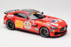 Mercedes AMG GT R C190 Rožzeltenis Minichamps 1:18 155036024 Metāls — attēls 4 no 6