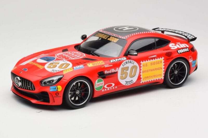 Mercedes AMG GT R C190 Rožzeltenis Minichamps 1:18 155036024 Metāls