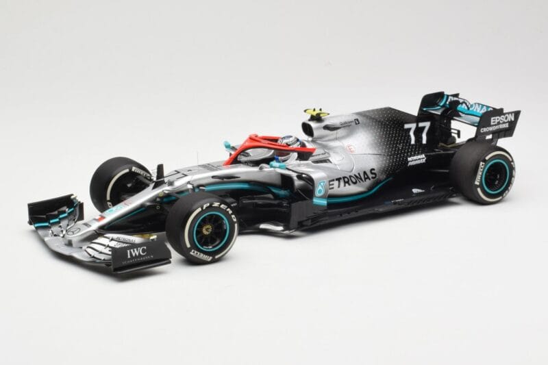 Mercedes AMG Petronas W10 #77 V. Bottas 3rd Place Monaco GP 2019 Minichamps 1:18 110190677 Metāls