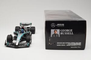 Mercedes AMG Petronas W15 E Performance #63 G. Russell Winner Austrian GP 2024 Minichamps 1:18 110241163 Metāls — attēls 6 no 6