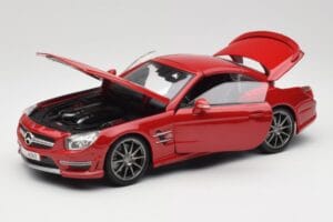 Mercedes AMG SL 63 R231 Sarkans Maisto 1:18 36199 Metāls — attēls 2 no 8