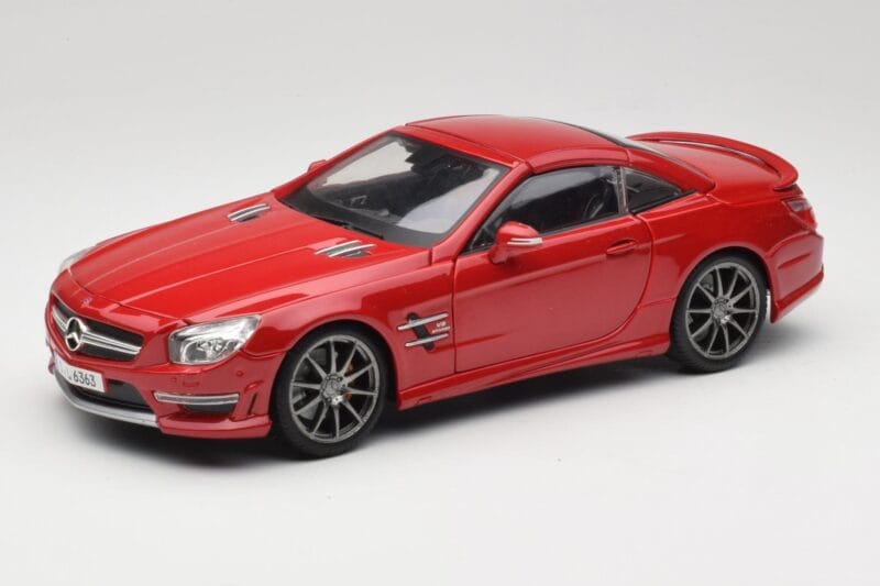 Mercedes AMG SL 63 R231 Sarkans Maisto 1:18 36199 Metāls