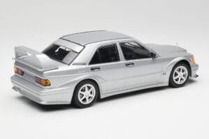 Mercedes 190E W201 2.5-16 EVO 2 Astral Sudrabs Metallic Minichamps 1:18 155036101 Metāls — attēls 2 no 6