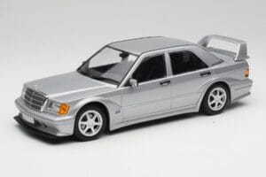 Mercedes 190E W201 2.5-16 EVO 2 Astral Sudrabs Metallic Minichamps 1:18 155036101 Metāls
