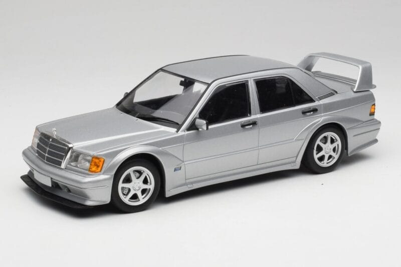 Mercedes 190E W201 2.5-16 EVO 2 Astral Sudrabs Metallic Minichamps 1:18 155036101 Metāls