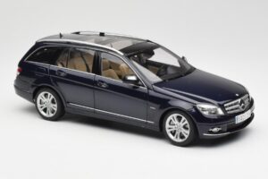 Mercedes C-Class S204 T-Modell Tanzanite Zils AUTOart 1:18 B66962352 Metāls — attēls 6 no 8