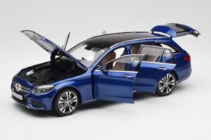 Mercedes C-Class S205 T-Modell Brilliant Zils Metaliks Norev 1:18 B66960257 Metāls — attēls 2 no 8