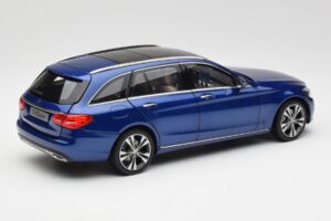 Mercedes C-Class S205 T-Modell Brilliant Zils Metaliks Norev 1:18 B66960257 Metāls — attēls 3 no 8