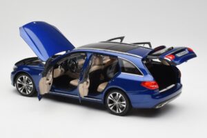 Mercedes C-Class S205 T-Modell Brilliant Zils Metaliks Norev 1:18 B66960257 Metāls — attēls 5 no 8