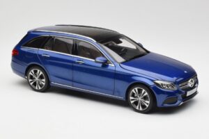 Mercedes C-Class S205 T-Modell Brilliant Zils Metaliks Norev 1:18 B66960257 Metāls — attēls 6 no 8