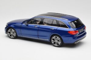 Mercedes C-Class S205 T-Modell Brilliant Zils Metaliks Norev 1:18 B66960257 Metāls — attēls 7 no 8