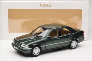Mercedes C-Class W202 Malachite Green Norev 1:18 183372 Metāls — attēls 8 no 8