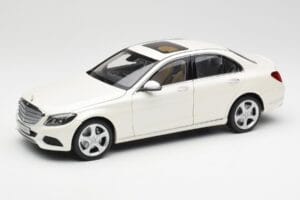 Mercedes C-Class W205 Diamond Balts Metaliks Norev 1:18 B66960256 Metāls