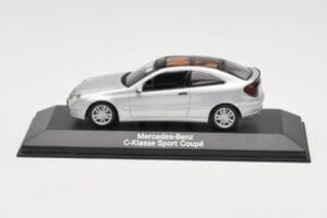 Mercedes C-Class W203 Sport Coupe Sudrabs Minichamps 1:43 B66961916 Metāls
