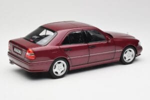 Mercedes AMG C36 W202 Almandine Sarkans Norev 1:18 B66040706 Metāls — attēls 3 no 8