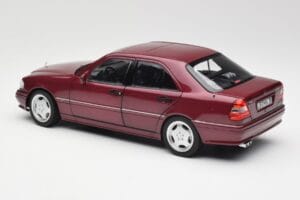 Mercedes AMG C36 W202 Almandine Sarkans Norev 1:18 B66040706 Metāls — attēls 7 no 8