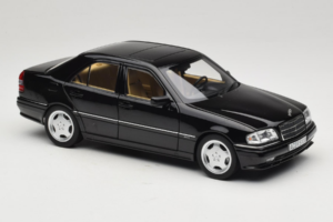 Mercedes C36 AMG W202 Obsidian Black Metallic Norev 1:18 183381 Metāls — attēls 6 no 8