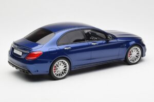 Mercedes AMG C63 S W205 Zils GT Spirit 1:18 ZM044 Sveķi — attēls 2 no 6